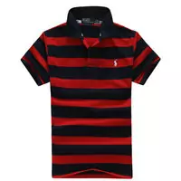 2013 polo ralph lauren t-shirt high neck hommes respirant cotton italy pl886 black red